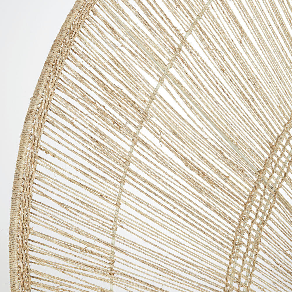 ADELAIDE - Tête de lit murale en jute beige 176x120