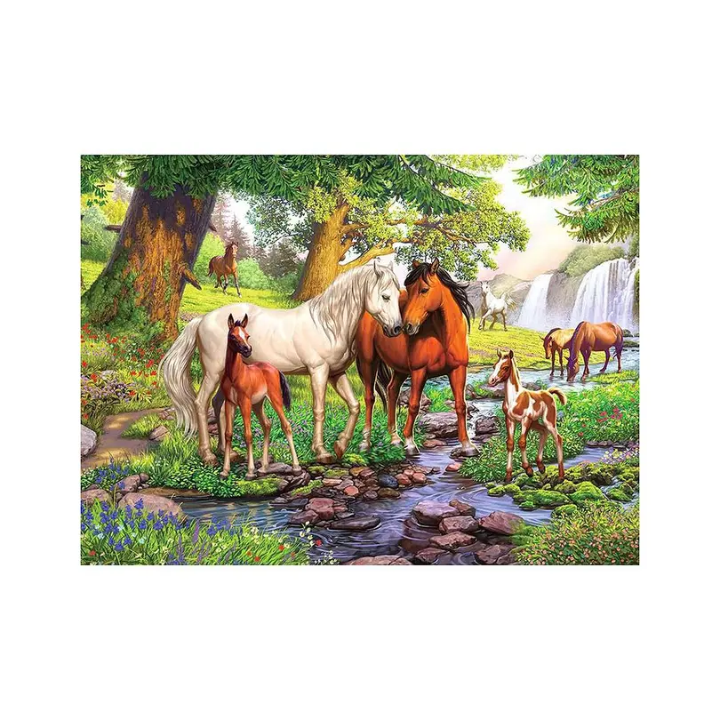 Puzzle Wildpferde am Fluss