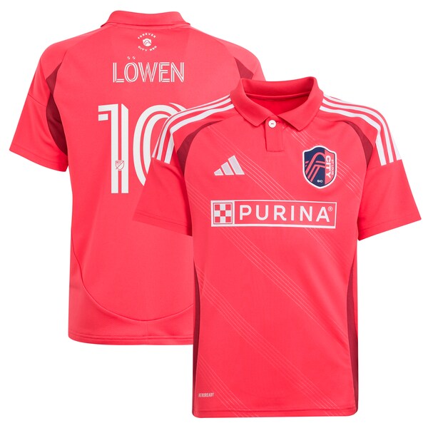 Eduard Löwen St. Louis City SC adidas Youth 2025 Forever CITY Red Replica Player Jersey - Red