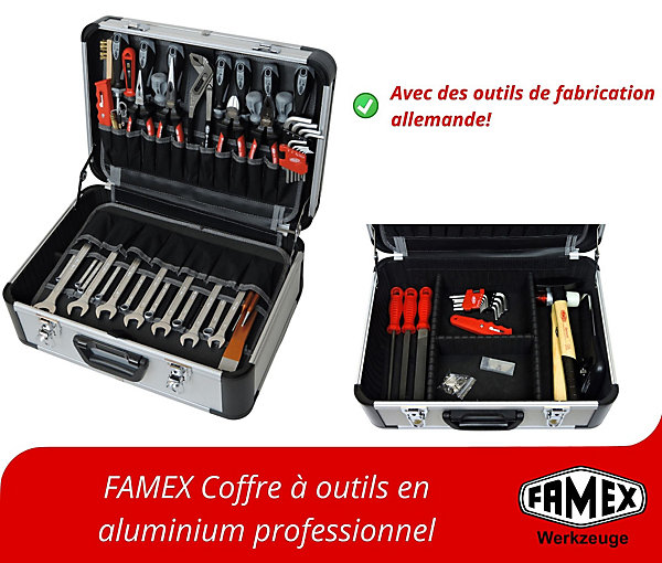 Coffret d'outils de mécanicien 164 pièces FAMEX - PROFESSIONAL, 420-18