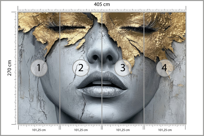 Fototapeta Abstrakcyjny Portret Kobiety 405x270cm