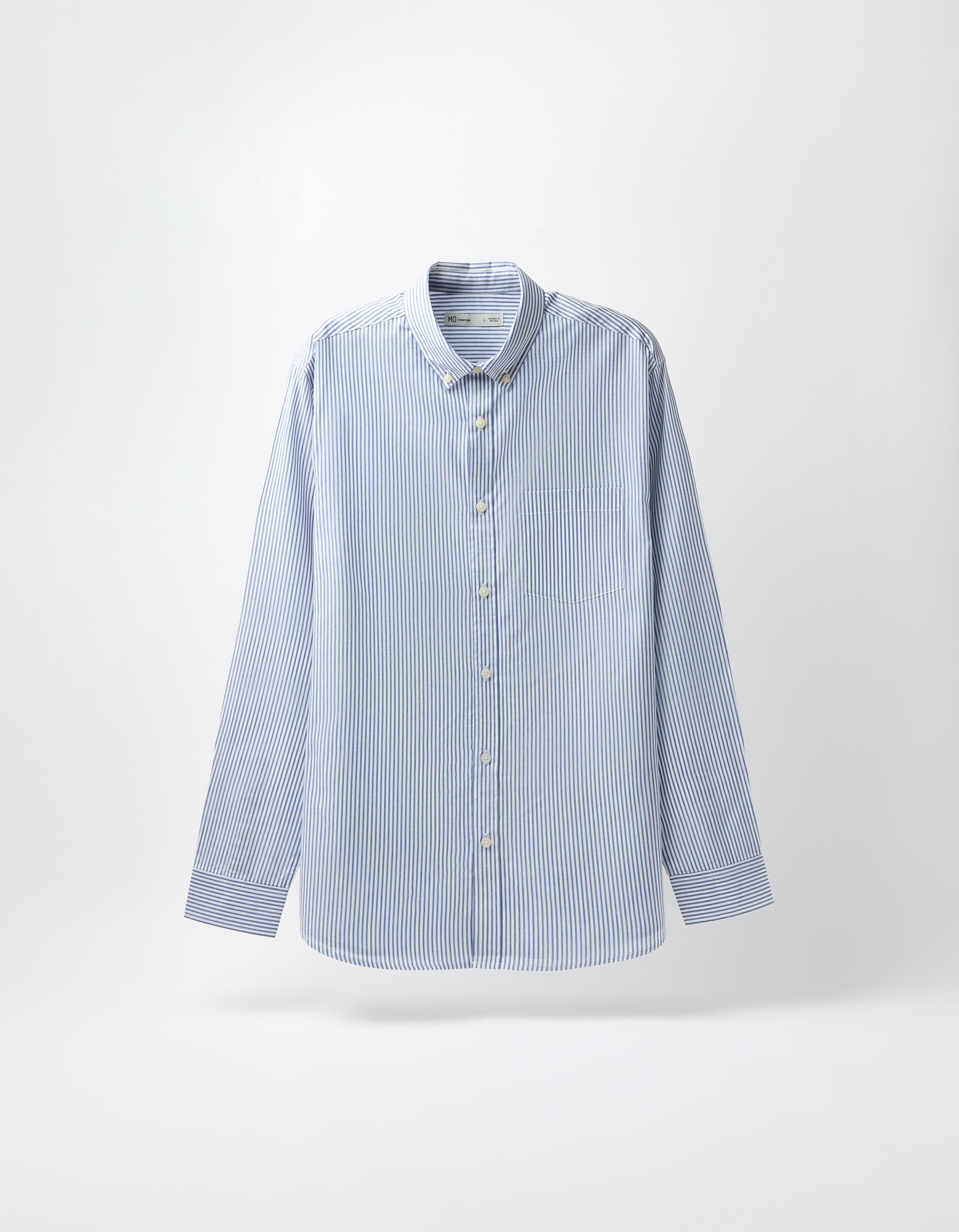 Camisa Riscas, Homem, Azul Escuro