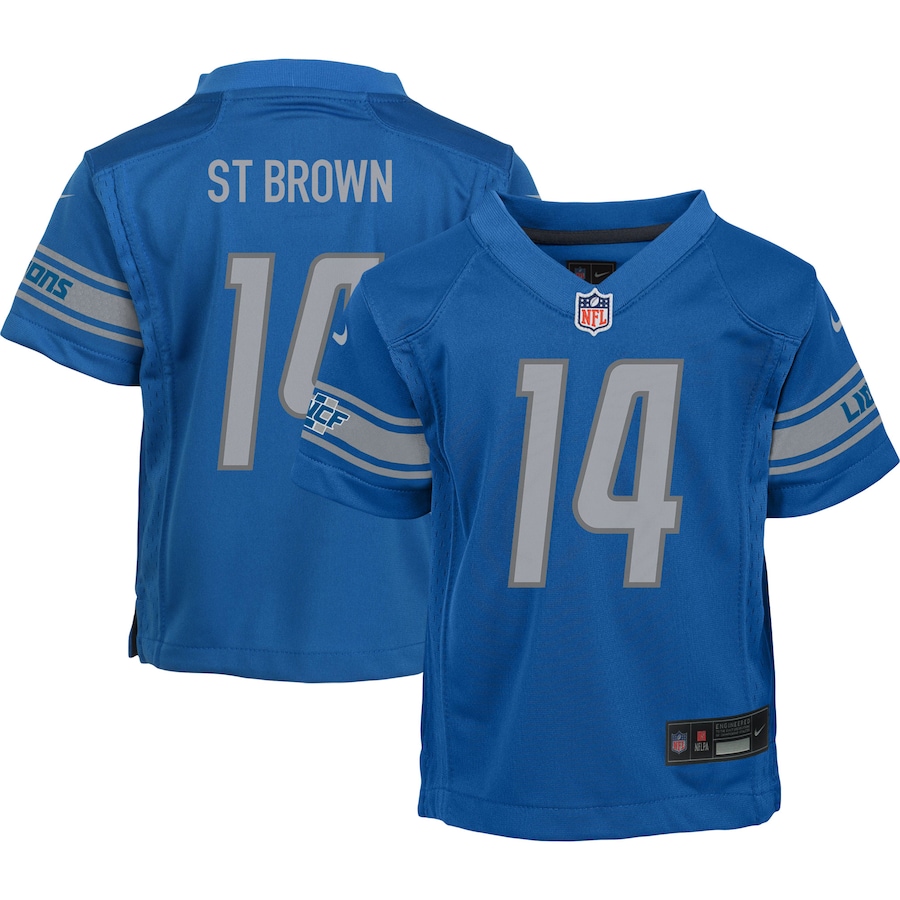 Amon-Ra St. Brown Detroit Lions Nike Toddler Game Jersey - Blue