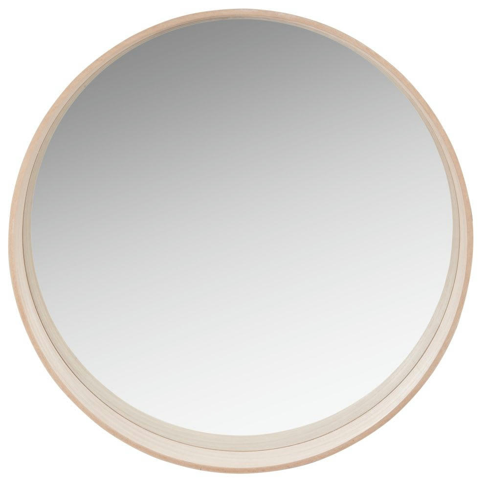 GABRIEL - Miroir rond beige D70