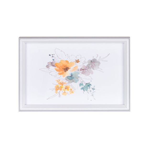 QUADRO 30 CM X 20 CM AQUARELA FLORAL II
