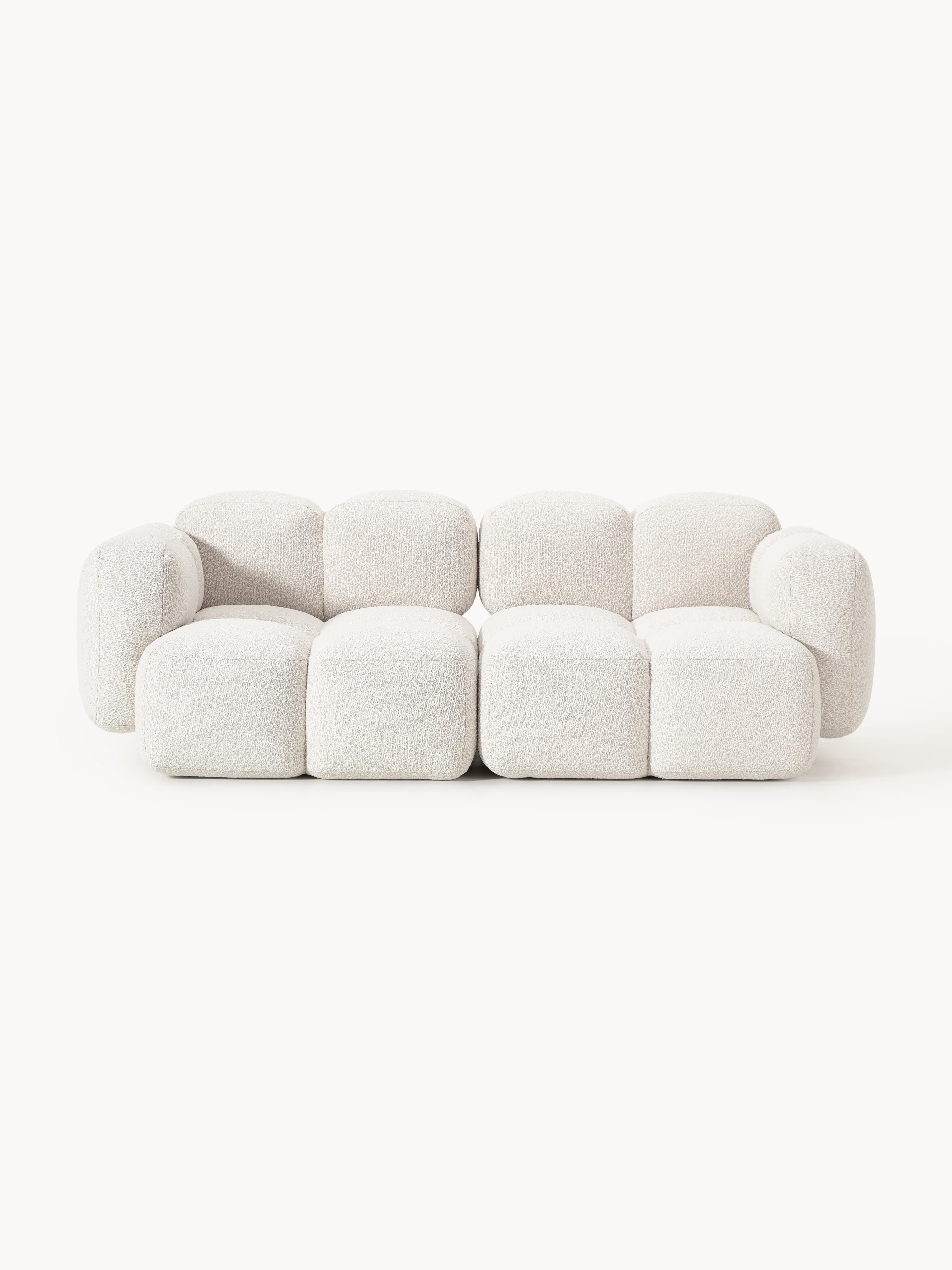 Modulares Sofa Tayla (3-Sitzer) aus Bouclé