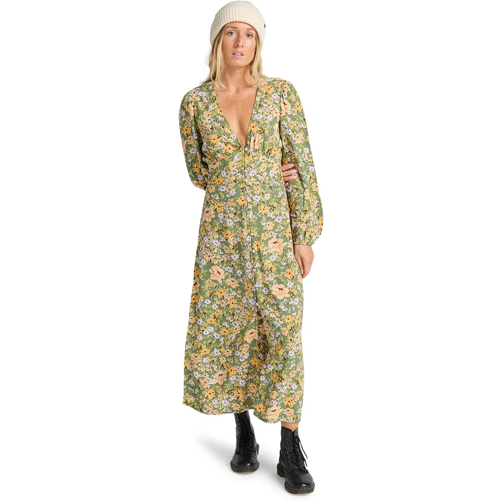 Billabong Cool Night long sleeve long dress