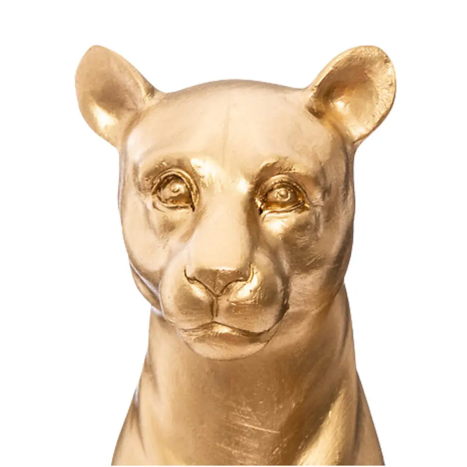 Atmosphera Beeldje Panter Palma - 23 cm - polyresin - goud