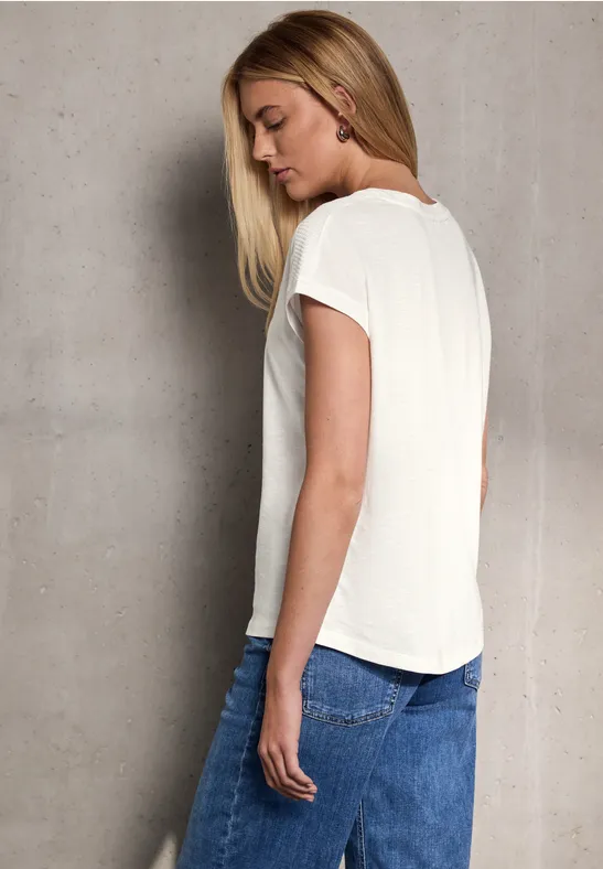 Shirt mit Schulterdetail