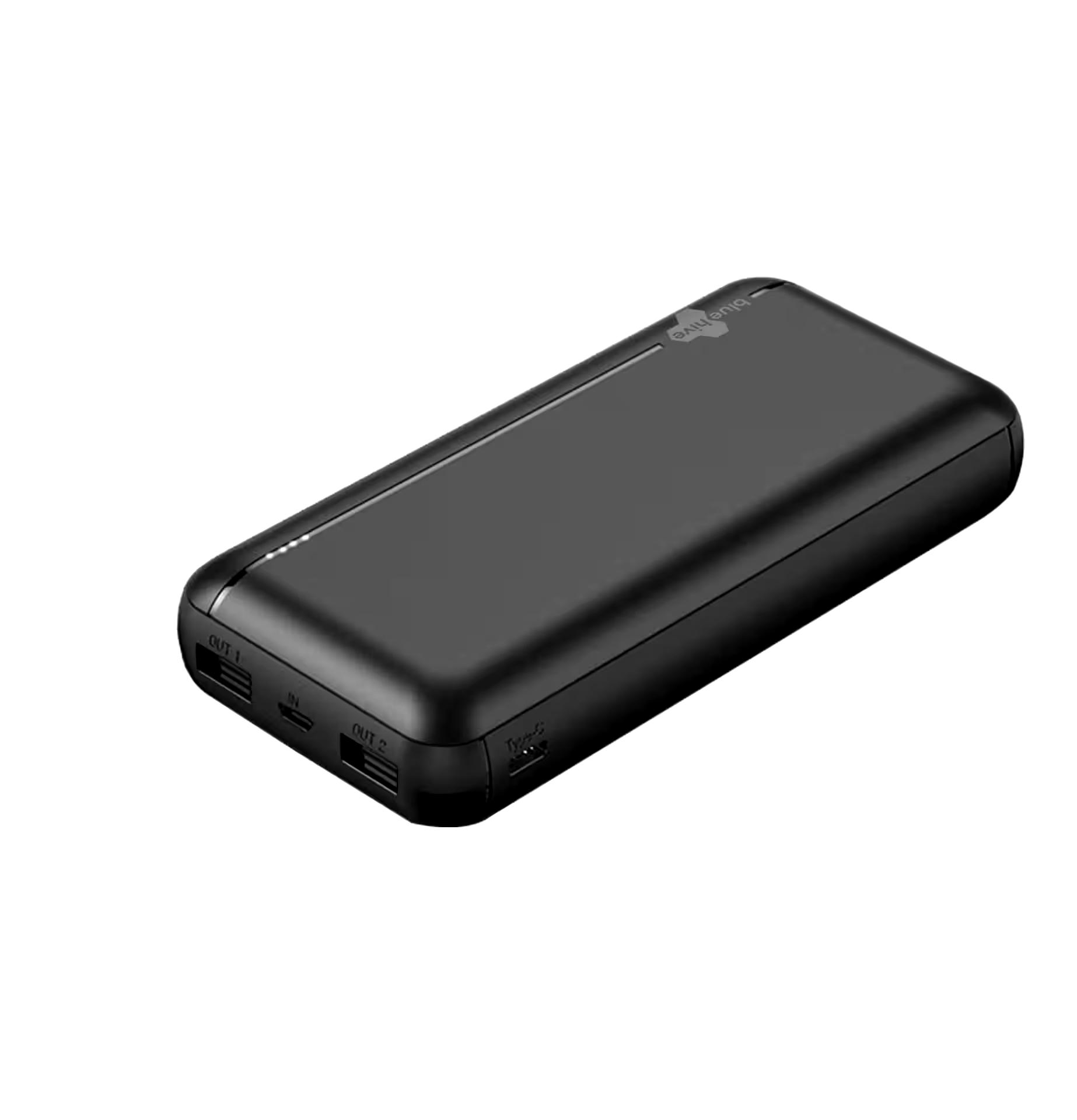 Bluehive 20,000 mAh Portable Power Bank, Black