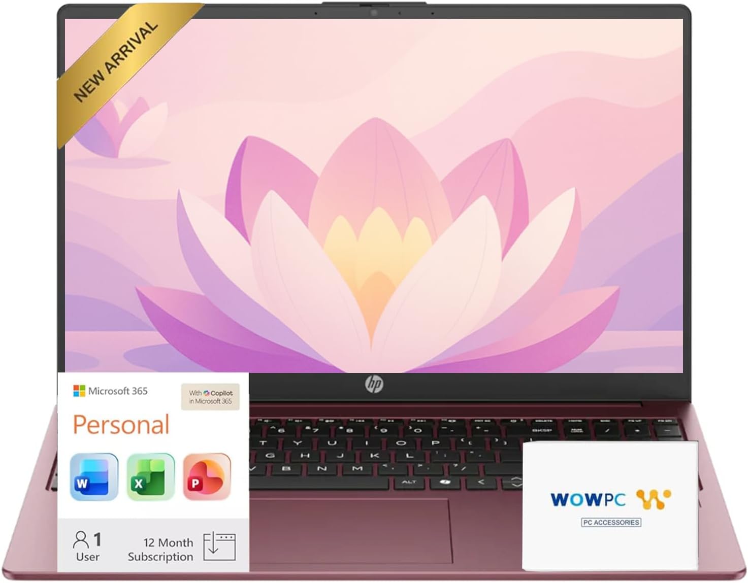 HP Ultrabook 15.6 Business Laptop Computer with Microsoft 365 • 2025/2026 Edition • Copilot AI • Intel 4-Core N200 CPU • 1.1TB Storage (1TB OneDrive + 128GB UFS) • 8GB RAM • Win 11 • w/o Mouse