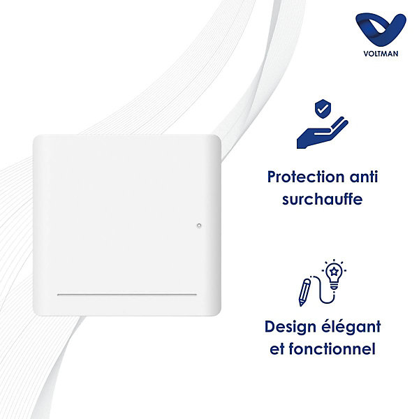 Chauffage chaleur douce Leia - 1000W - Voltman