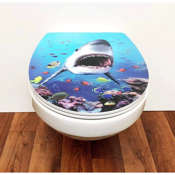 WC-Sitz »3D Hai«, mit Absenkautomatik