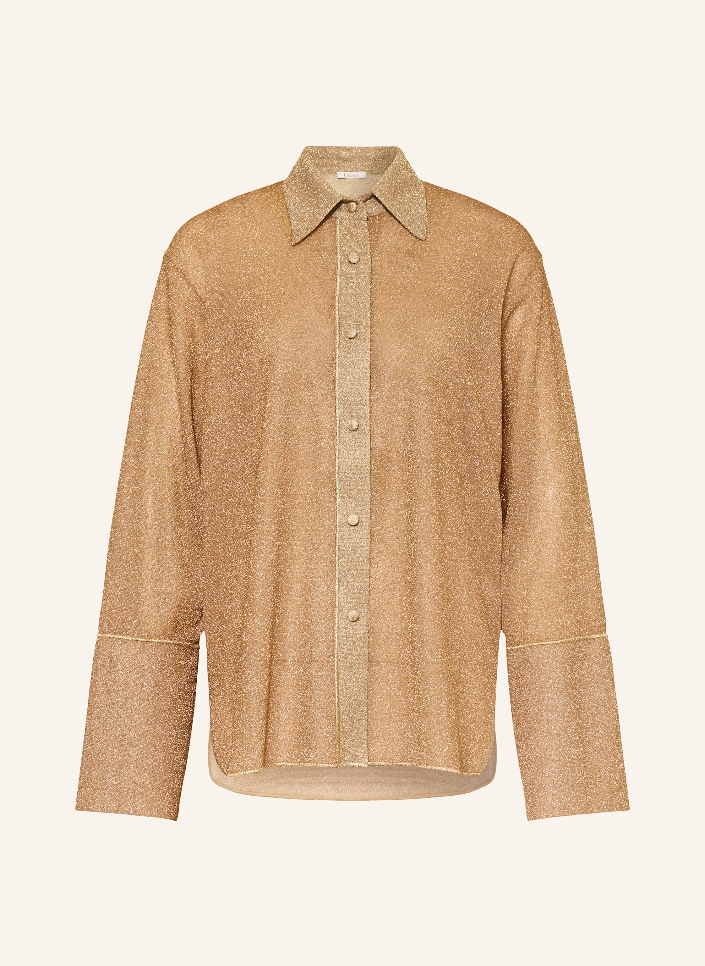 Oséree Hemdbluse LUMIERE mit Glitzergarn