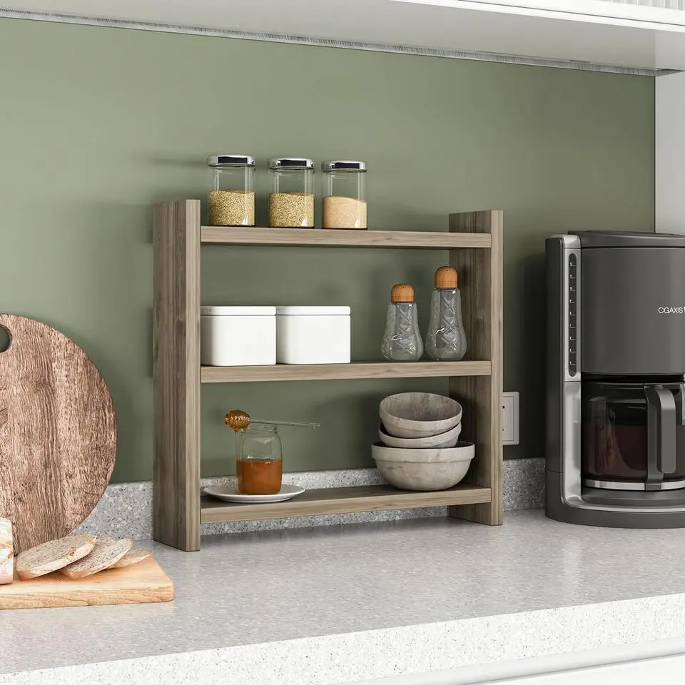 Keukenrek Cosmic - 44x10x40cm - walnoot