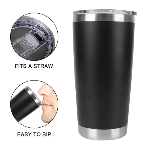 NNEOBA Insulated Thermal Mug with Stainless Steel Lid