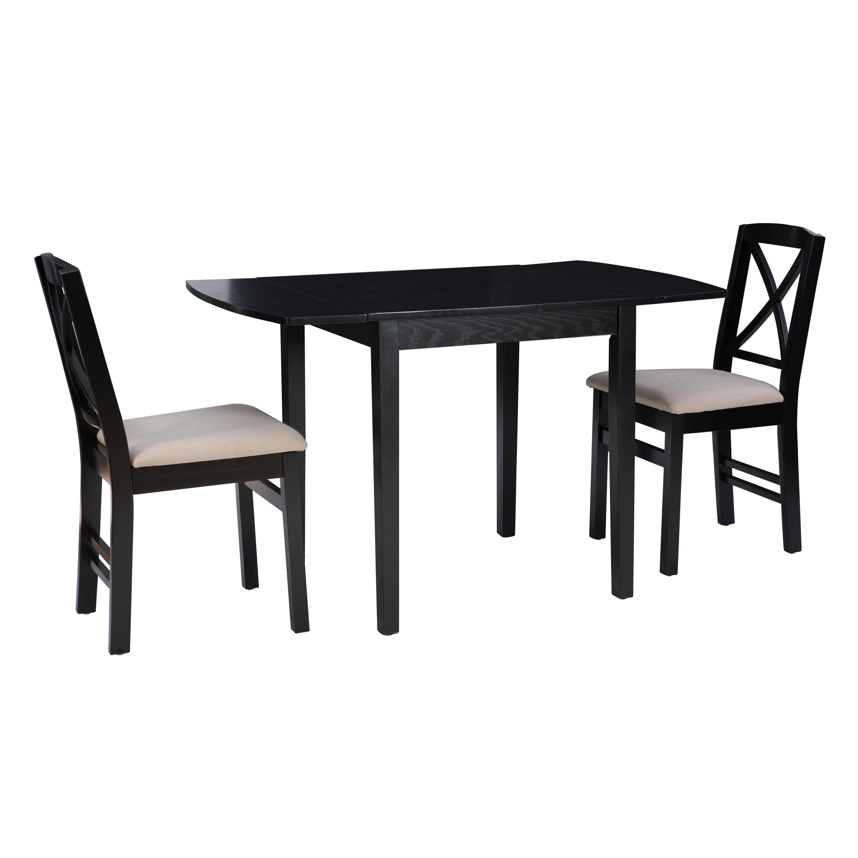 Piedmonth Rustic 3-Piece Drop Leaf Dining Set
