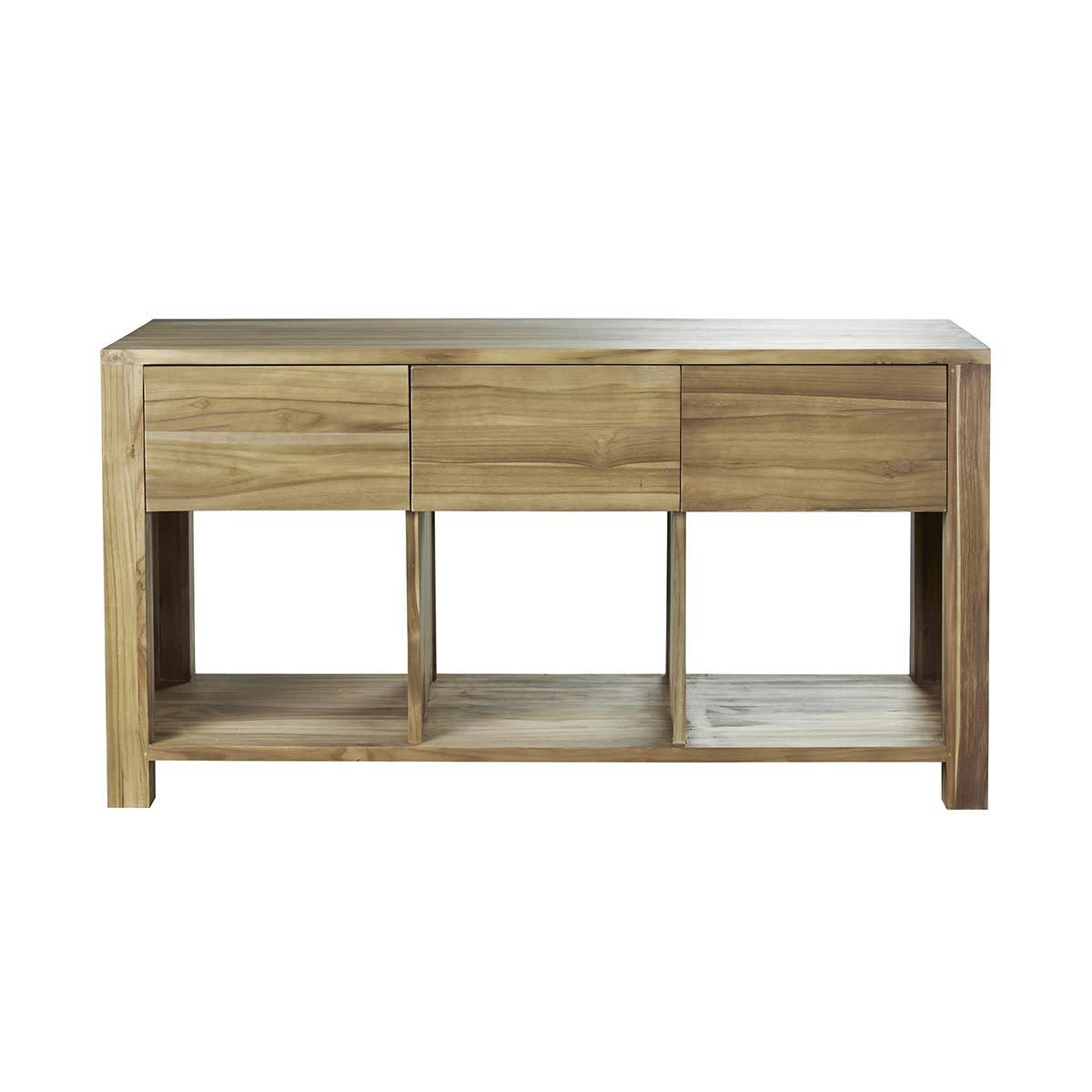 NOA - Meuble double vasque en teck massif 145 cm