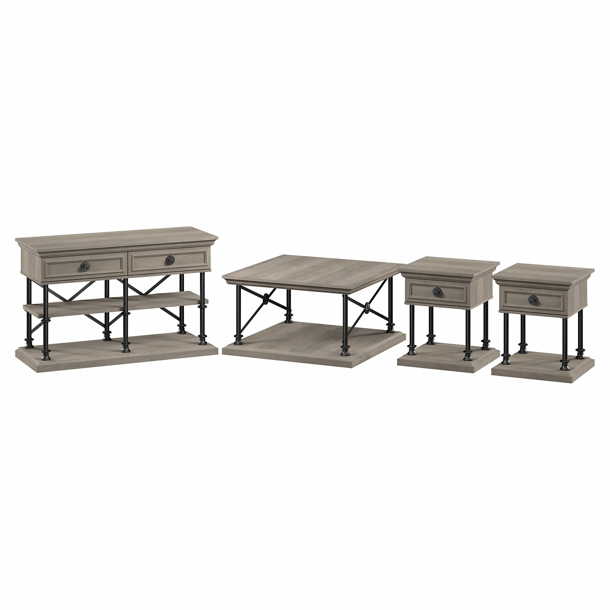 Coliseum Coffee Table with Console and End Tables by Bush Furniture