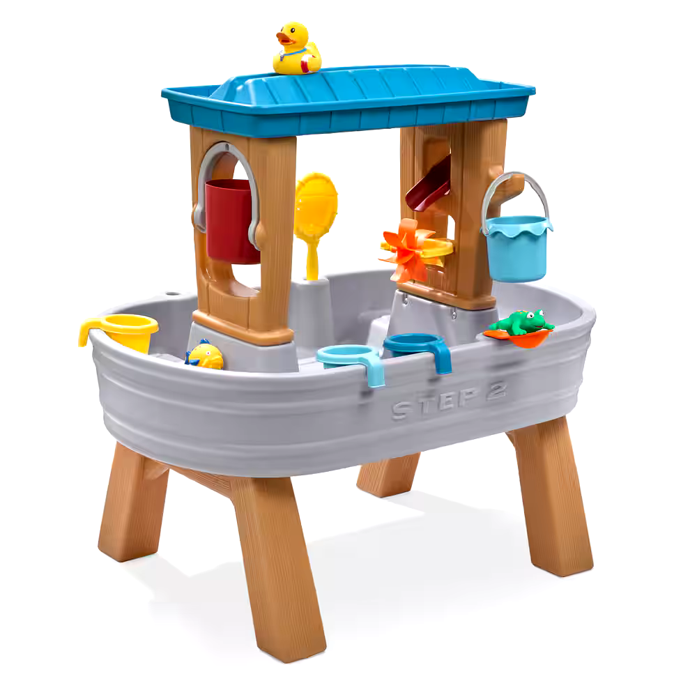 Step 2 Outdoor Portable Kids Water Table with Play Accessories, 4-pc