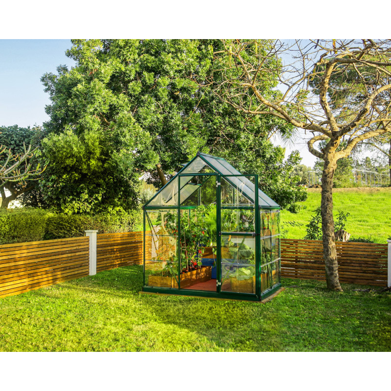 Serre en polycarbonate Hybrid verte 2,2 m² CANOPIA