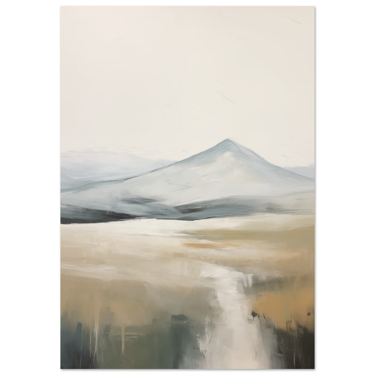 Artfulprints Poster Abstract - Fuji path 2  - 70x100 cm - Meerkleurig