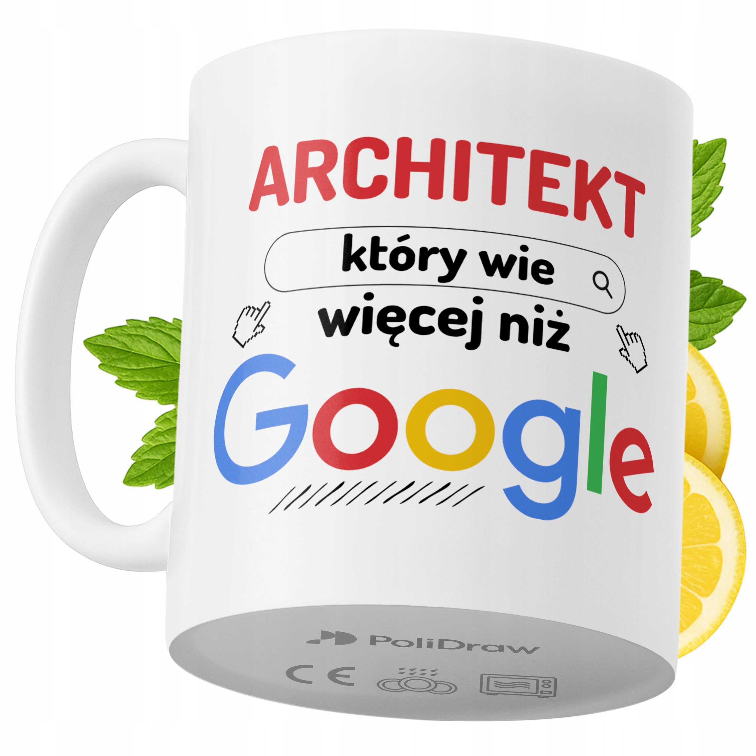 Kubek Dla Architekta na Prezent z Nadrukiem ze Zdjęciem 330 ml PoliDraw