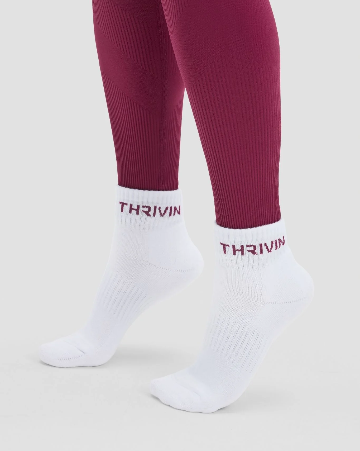 THRIVIN Mid Socks | Cherry Berry
