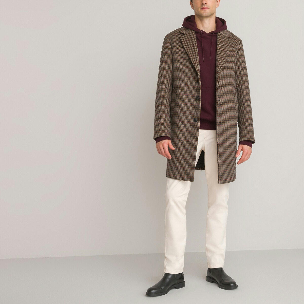 Pardessus long col tailleur