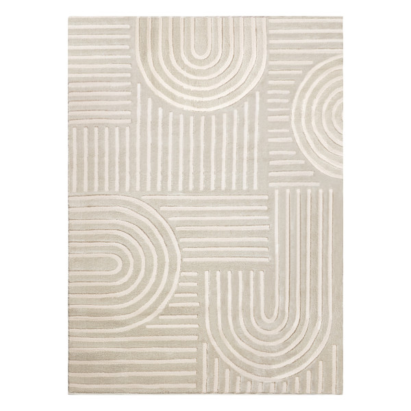 Dywan BALANCE 1918 taupe - Geometryczny, strukturalny, glamour80x150 cm
