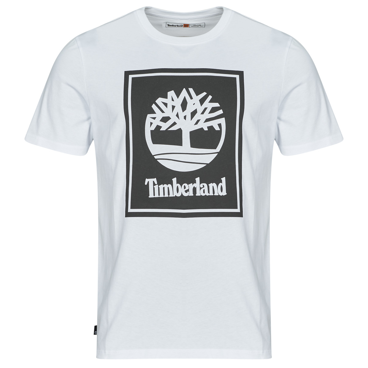 Timberland - STACK LOGO SHORT SLEEVE TEE - White