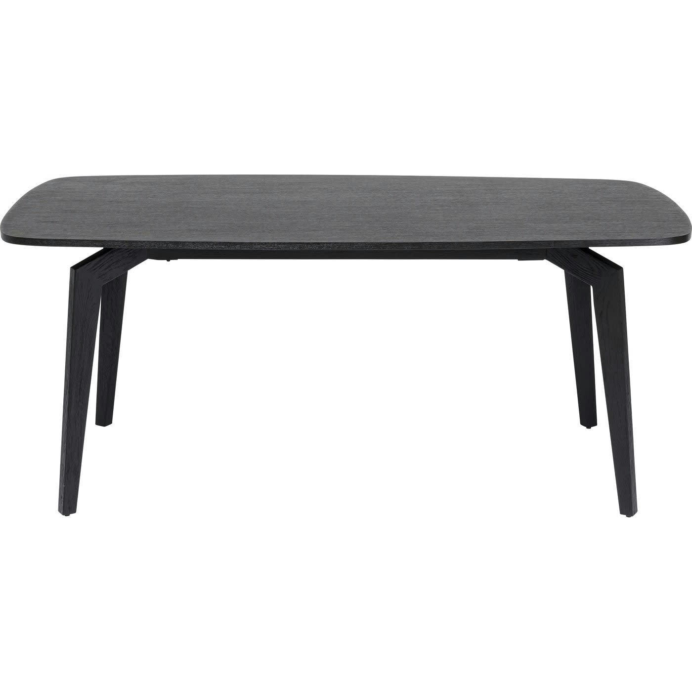 MILANO - Table à manger 8 personnes en peuplier et chêne noir L180