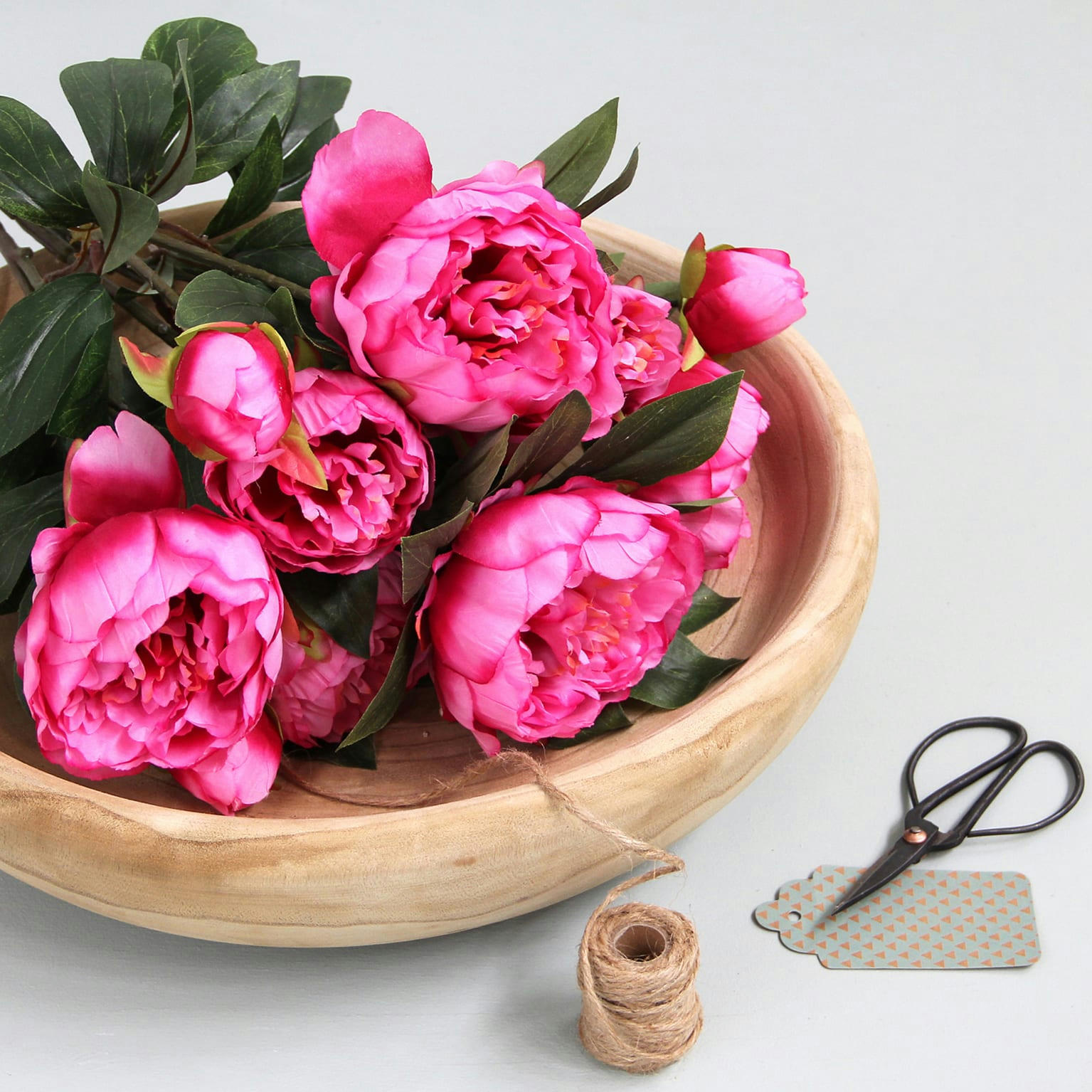 PEONY - Pivoines artificielle rose foncé
