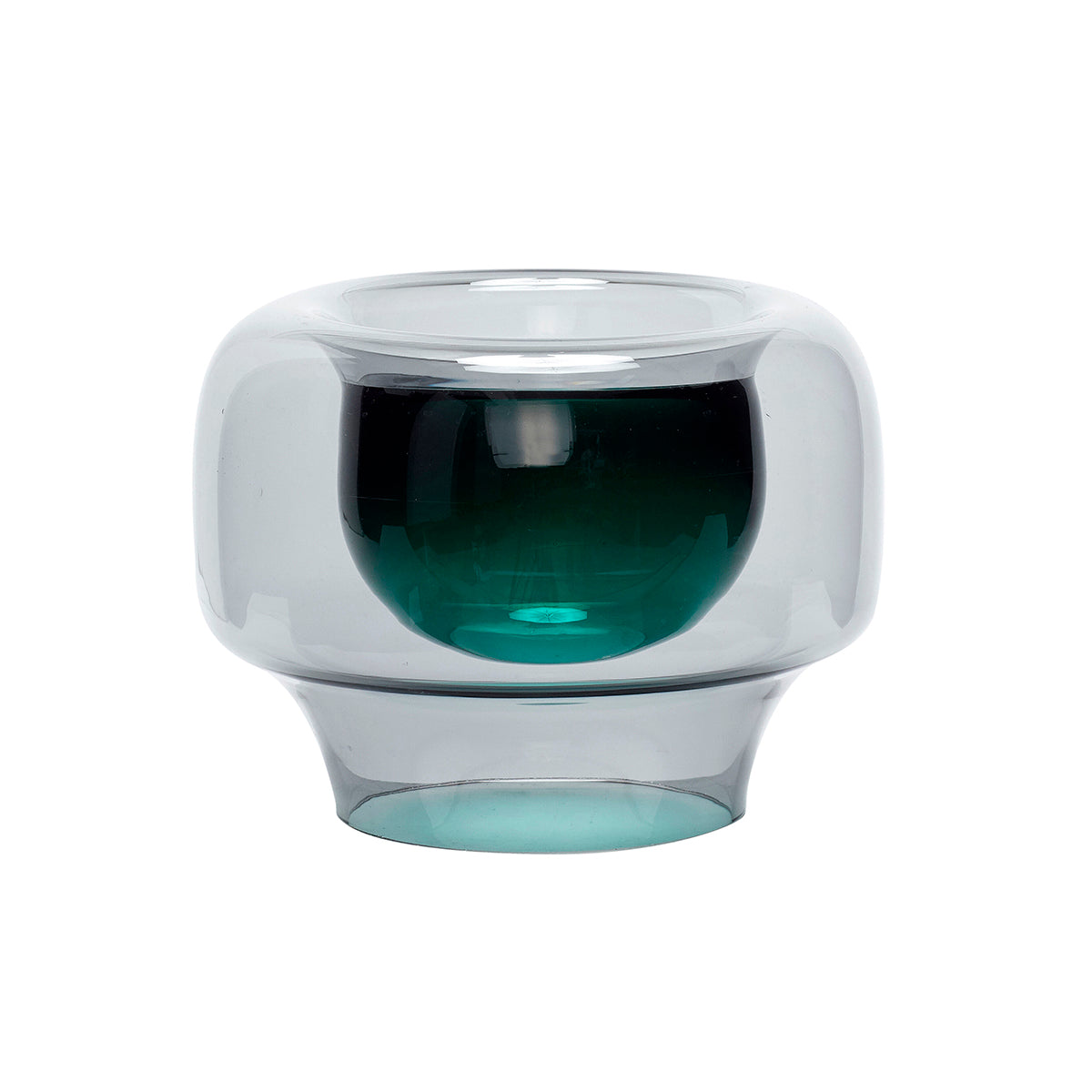 Hübsch vaas Lunar - glas - ø20xh16cm