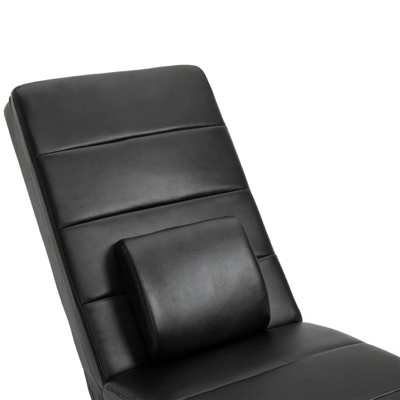 Massagesessel, hohe Rückenlehne, LxBxH: 163x58x87 cm, schwarz