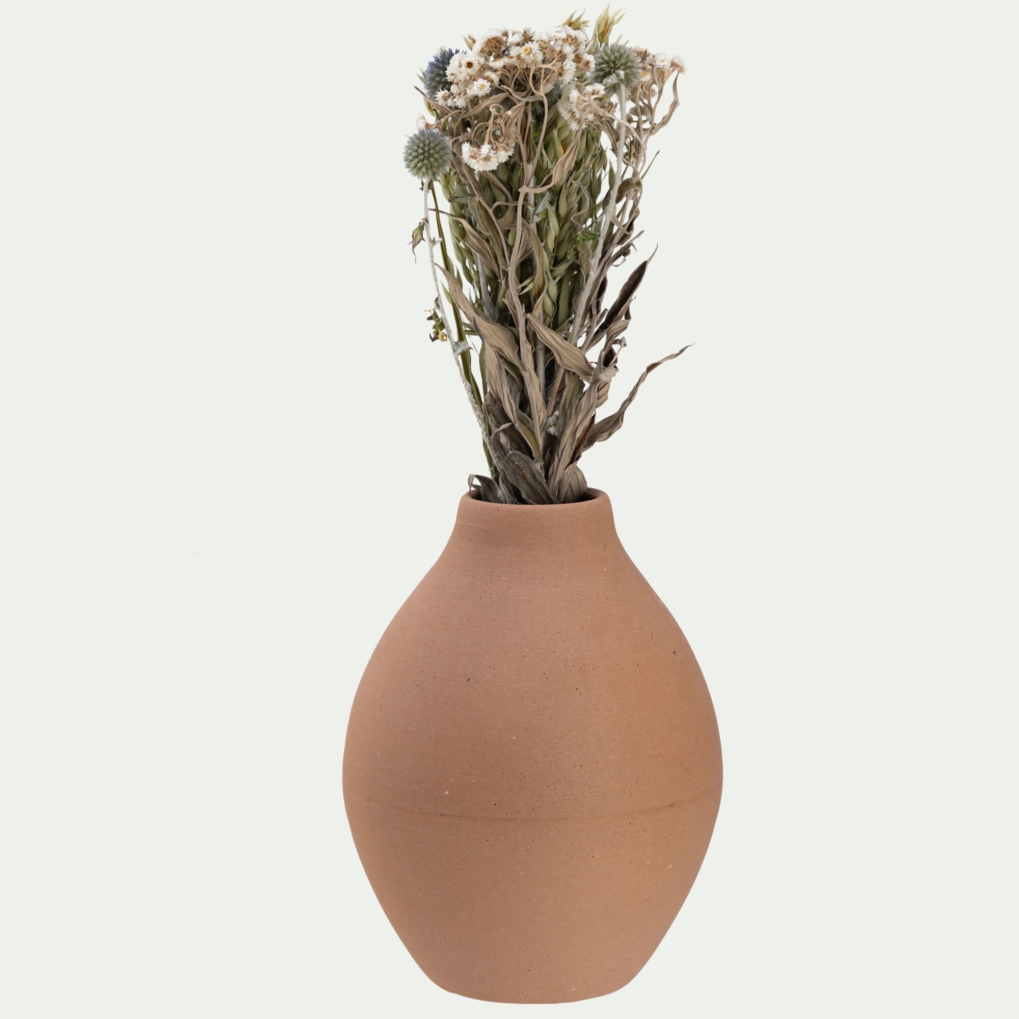 LUSSAS - Vase en polystone H25cm - beige