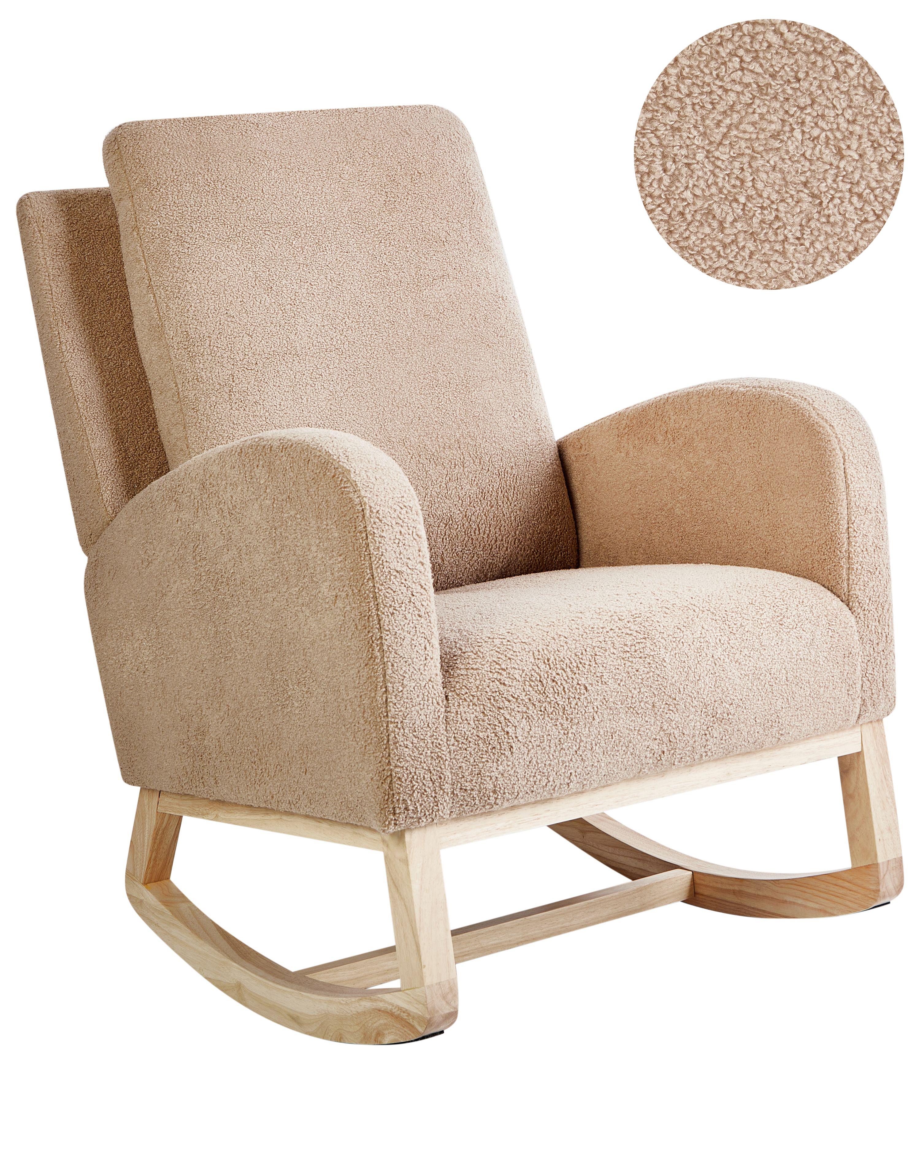 Rocking Chair ALSTA Boucle Beige