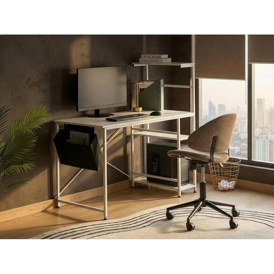 ARAMINGO - Bureau - Wit - MDF