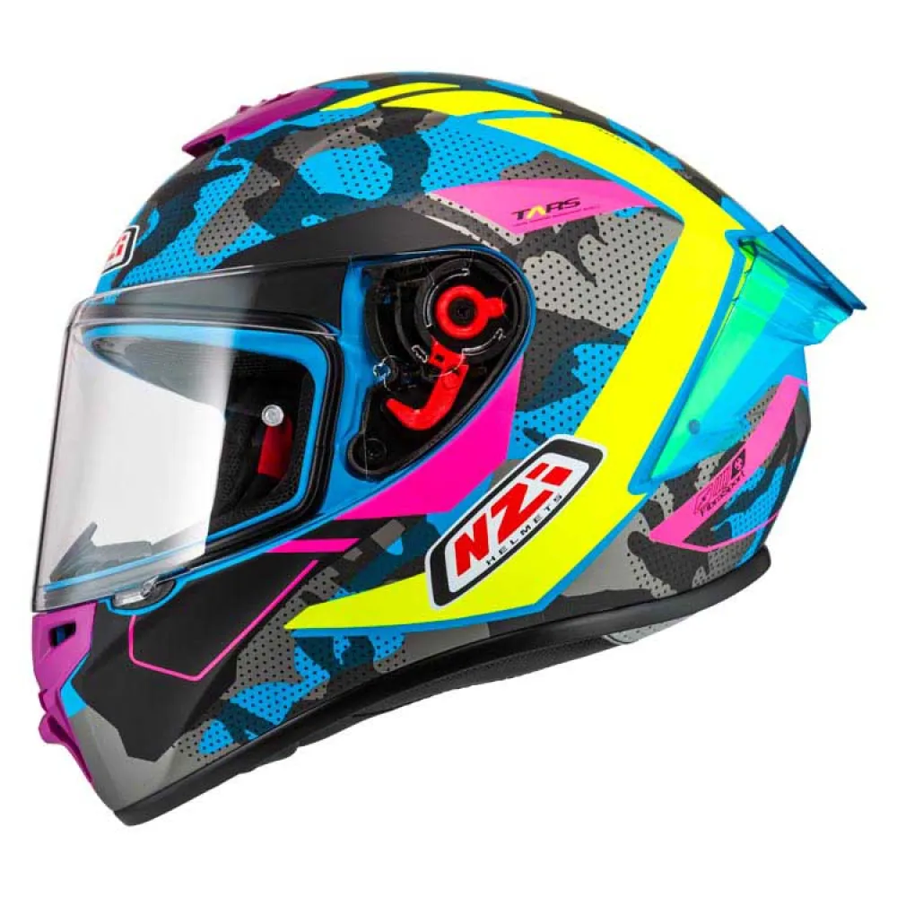 Nzi Trendy 3 Stream Camu Clear Tinted Visor full face helmet
