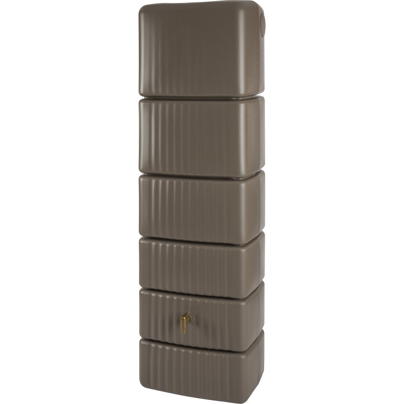 Tonneau à eau de pluie mural taupe 300 L 4RAIN