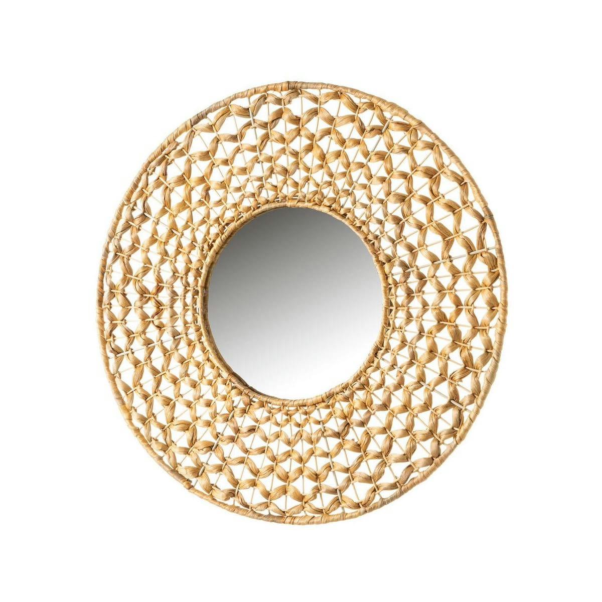 - Miroir rond jacinthe d'eau naturelle D55cm