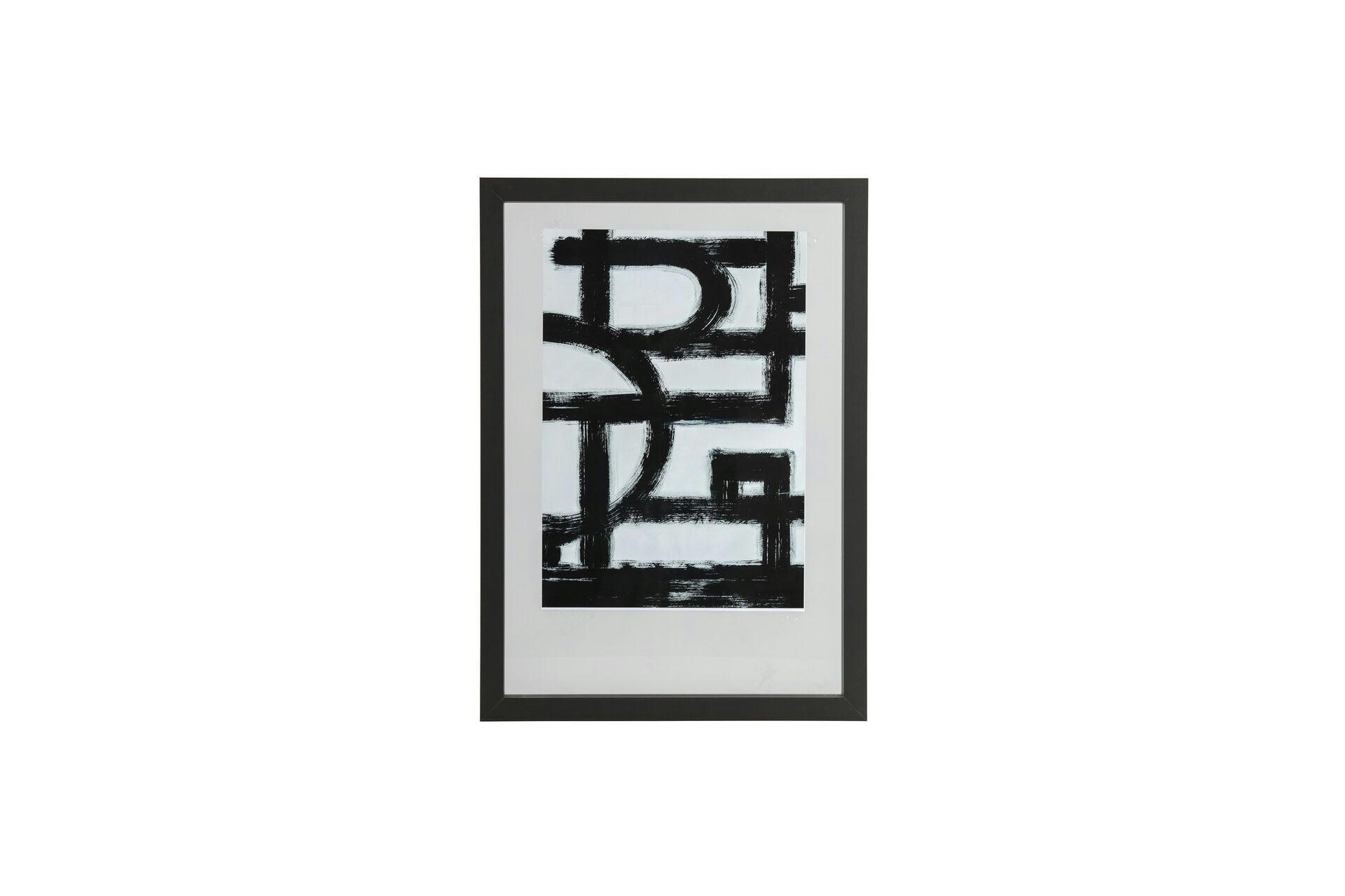 BLAKE - Grand cadre photos en bois noir 50x70