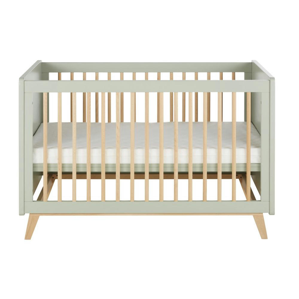 Sweet - Lit vintage bébé à barreaux 60x120 bicolore