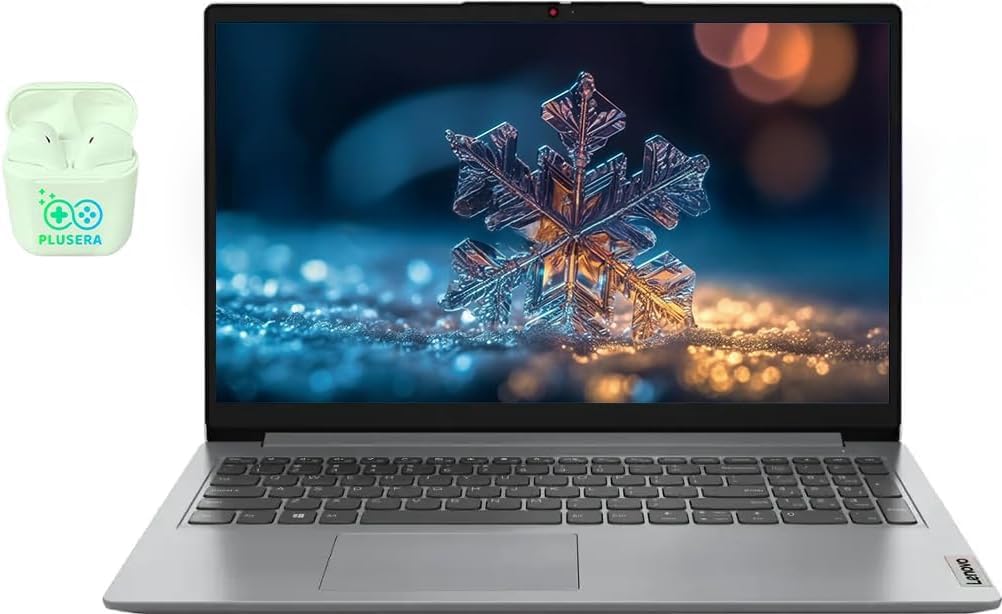 Lenovo IdeaPad 15.6 Laptop  20GB RAM 1.6TB Storage (1TB SSD+128GB eMMC+512GB SD Card)  Windows 11 with 1-Year Microsoft Office 365 Included  Intel Celeron Processor  PLUSERA Earphones  Cloud Gray