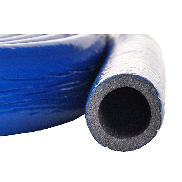 Gaine mousse isolante 6 mm pour tube et tuyau diam18 mm Bleu 50 m