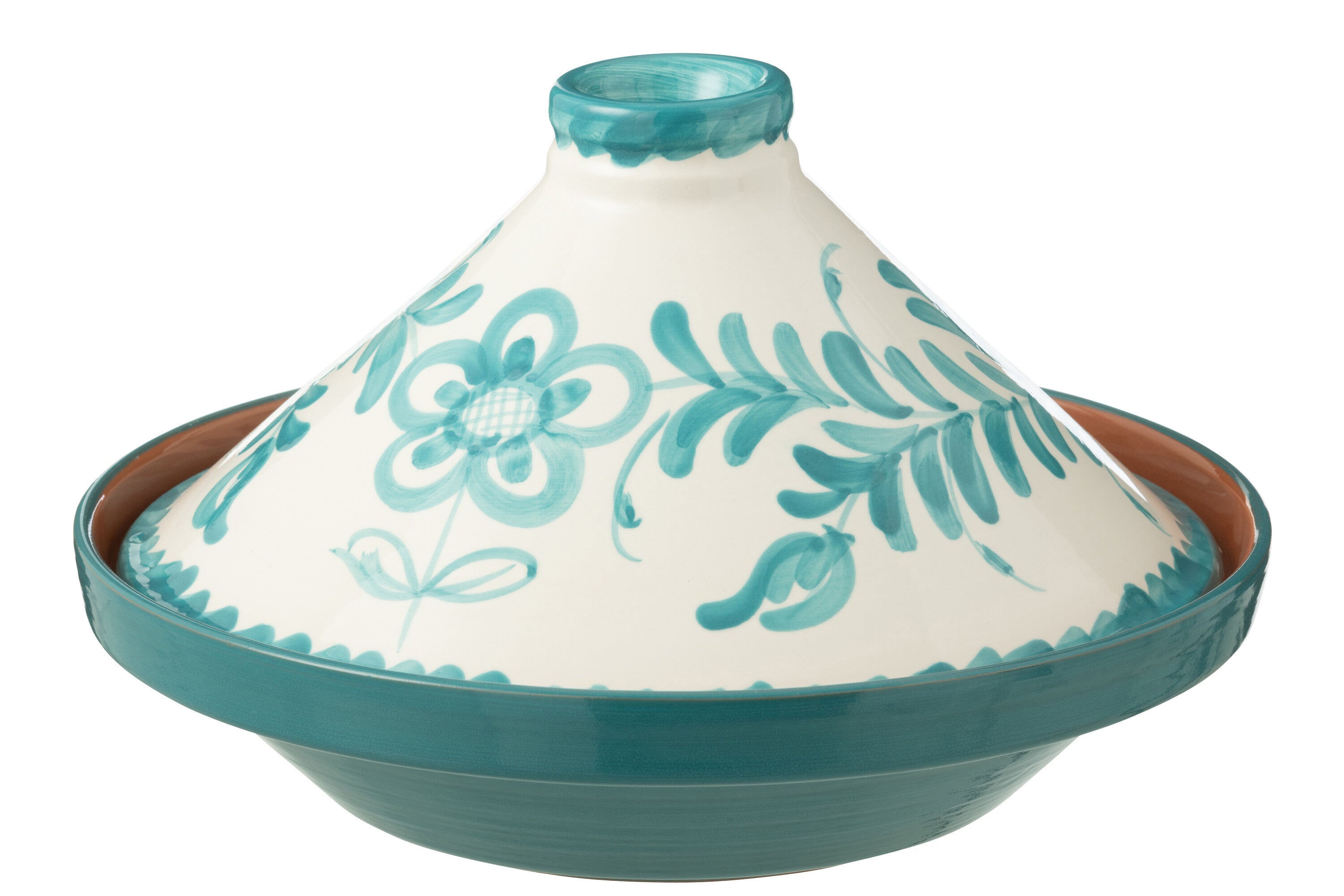 J-Line tajine Granada - keramiek - wit aqua