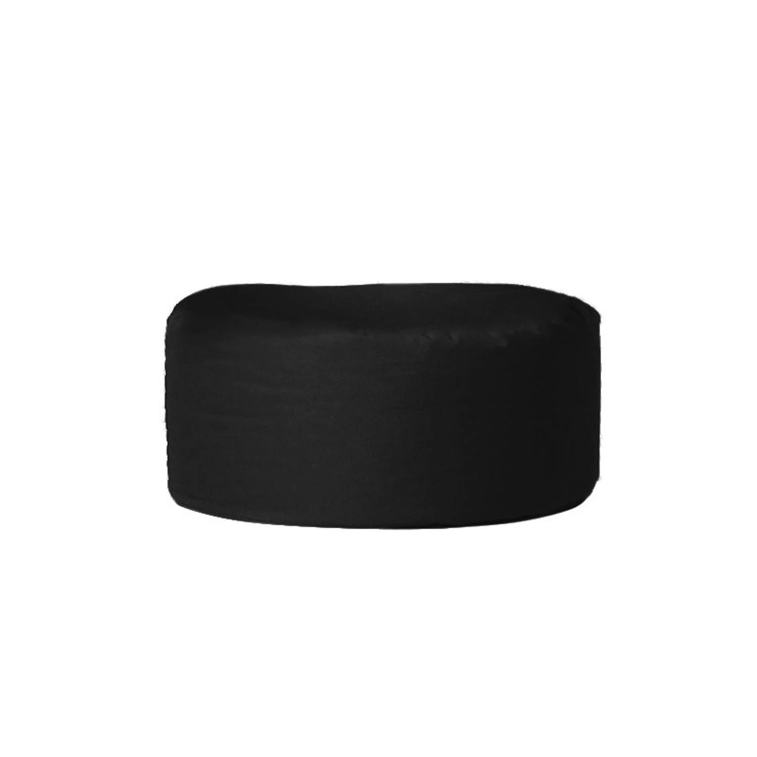 Pouf extérieur imperméable noir - forme ronde ARTA