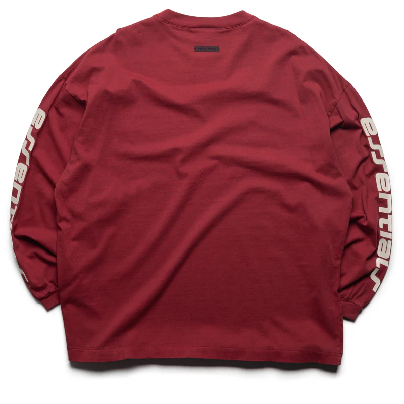 Fear Of God Essentials 90's L/S Tee - Crimson
