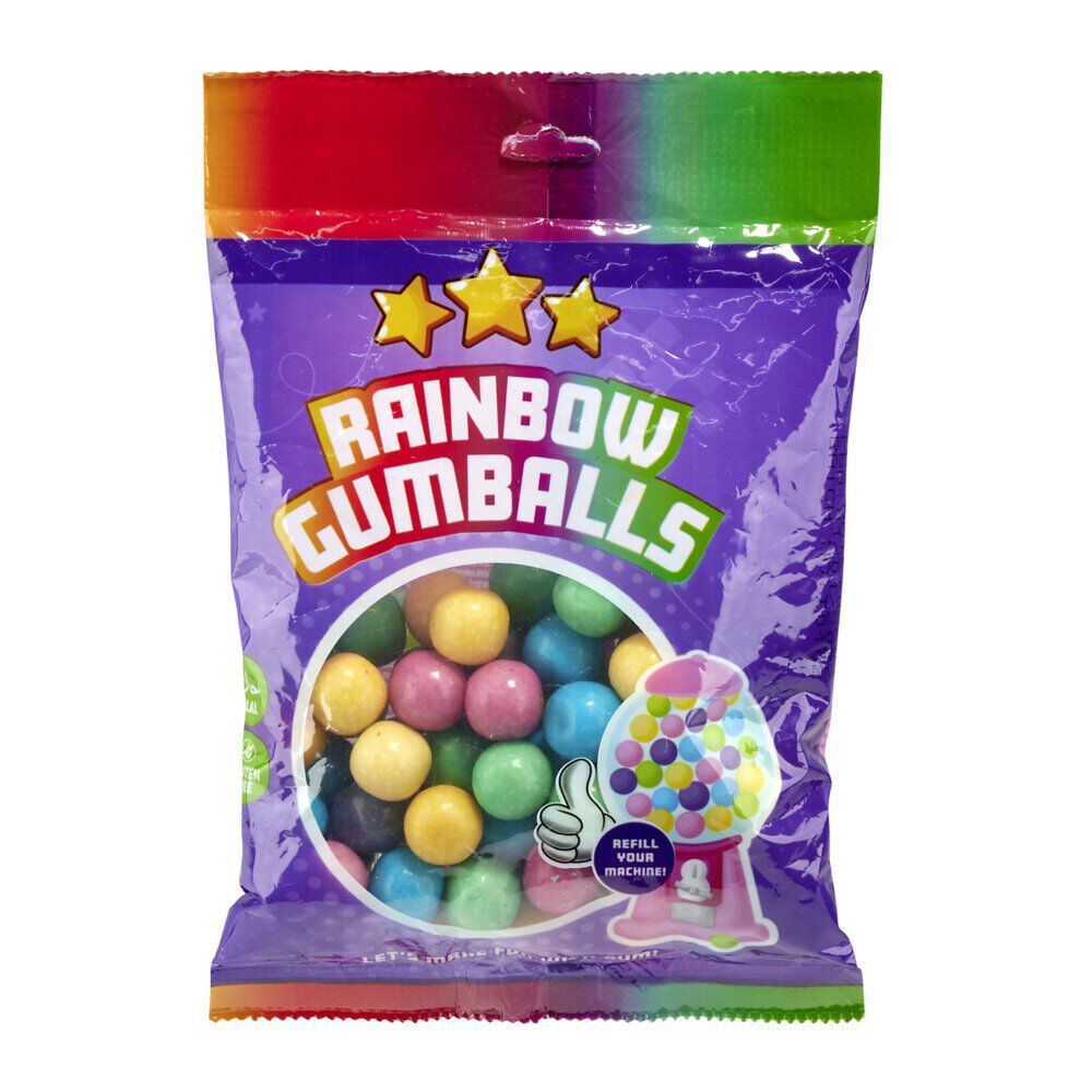 Boule de gomme à macher go&ucirc;t fruit sachet recharge 200gr