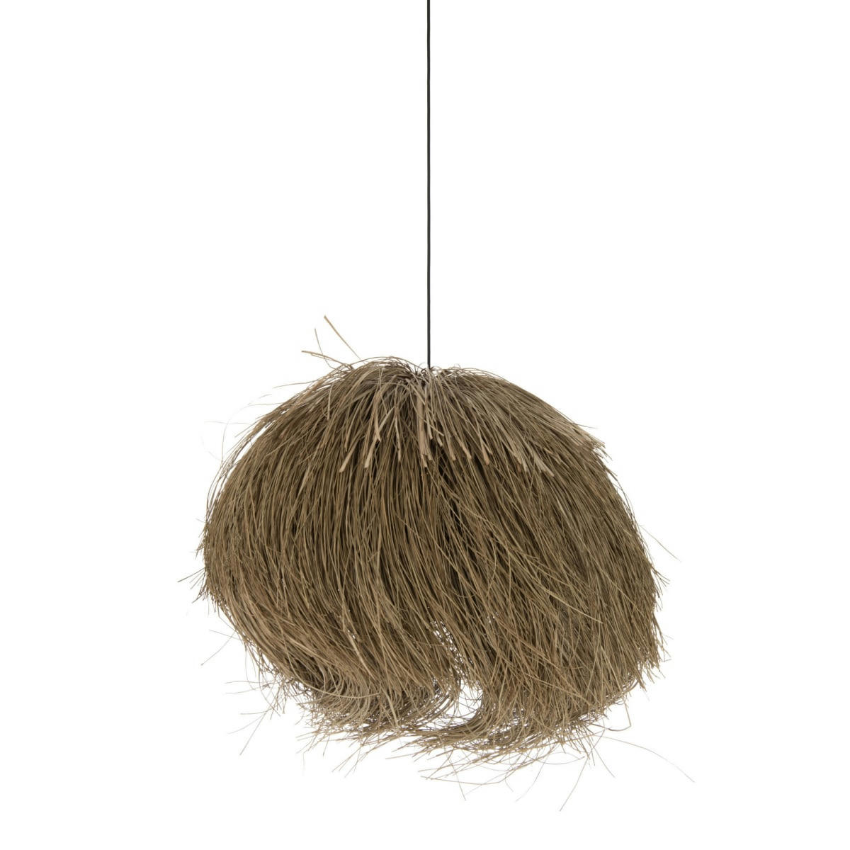 TOUFU - Suspension boule 70cm en herbes séchées